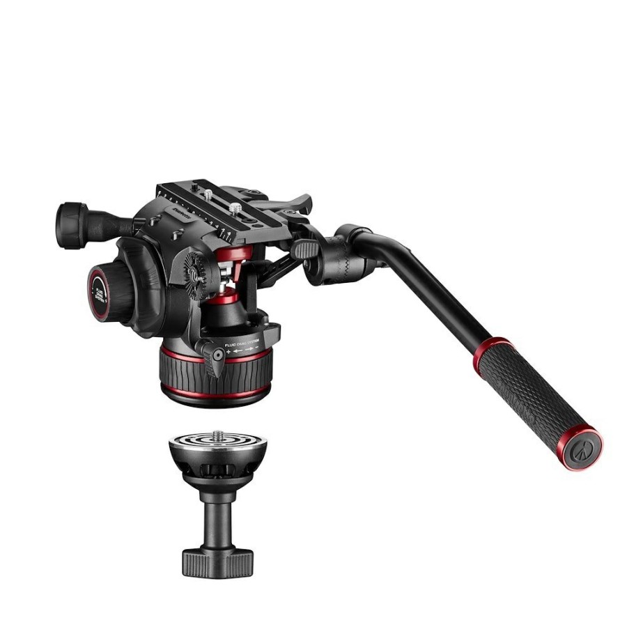 Statywy wideo Manfrotto | Zestaw Video Nitrotech 608, Twin Alu, Dolna Rozporka