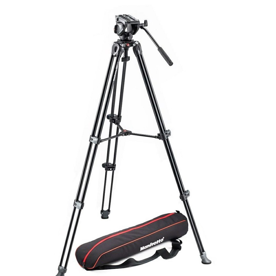 APARAT Manfrotto | Zestaw Wideo Glowica 500Ah, Statyw 502Am Aluminium, Torba