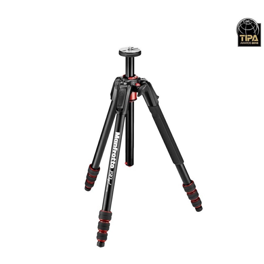 Statywy Foto Manfrotto | 190Go! M Statyw, 4 Sekcje, Skretne Zaciski, Aluminium