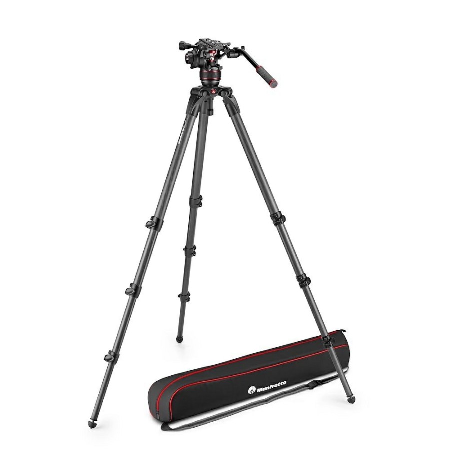 Statywy wideo Manfrotto | Zestaw Video Nitrotech 608, Wysoki Statyw 536 Carbon