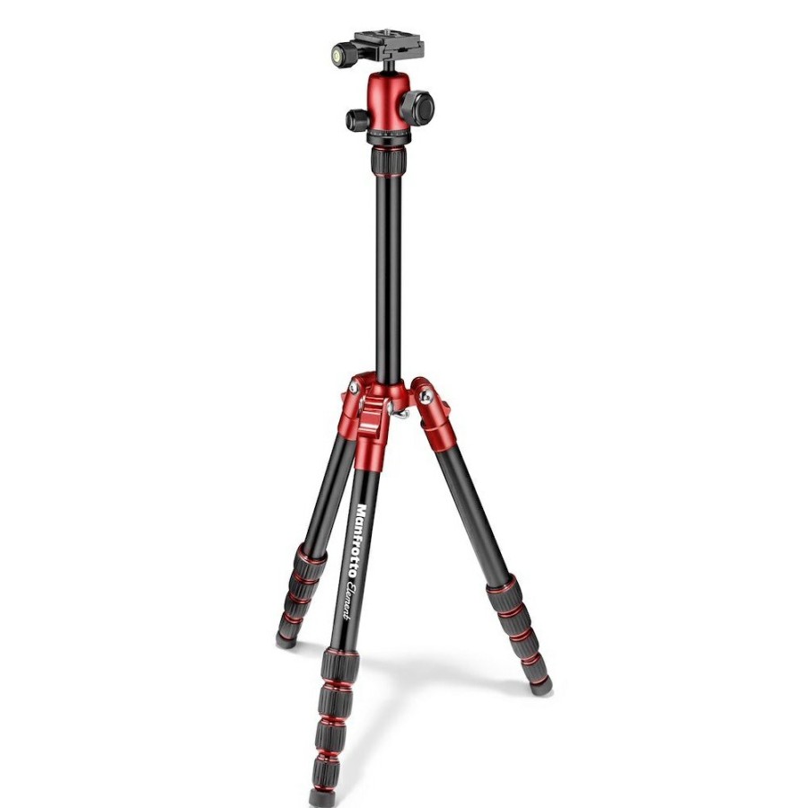 Statywy Foto Manfrotto | Element Statyw Traveller Small Alu Glowica Kulowa, Czerwony