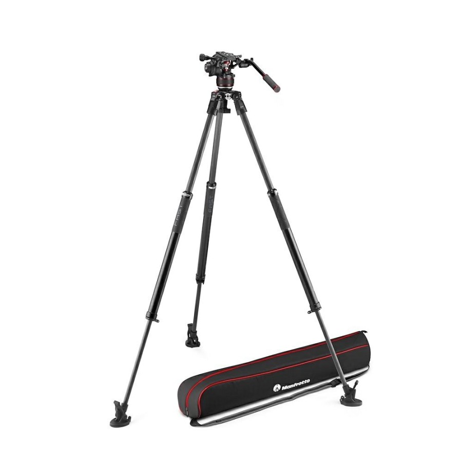 Statywy wideo Manfrotto | Zestaw Video Nitrotech 608, Statyw 635 Fast Single Carbon