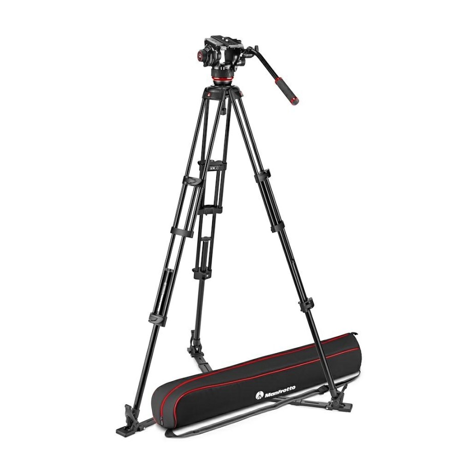 Statywy wideo Manfrotto | Zestaw Video 504X, Statyw Twin Alu Z Dolna Rozporka