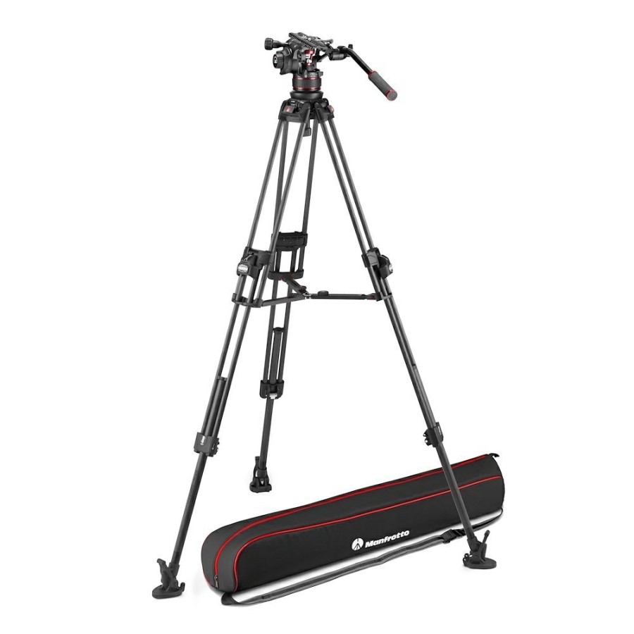 Statywy wideo Manfrotto | Zestaw Video Nitrotech 612, Statyw Twin Fast Carbon